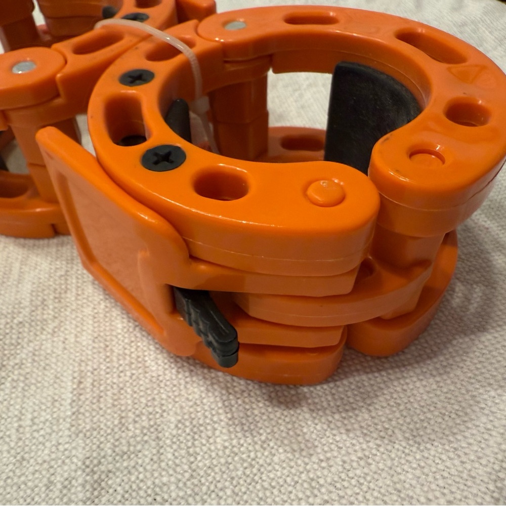 NWOT/ Orange Barbell Clamps - Picture 2 of 4